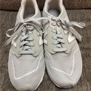 New Balance Beige and Light Gray Comfort Insert Sneakers